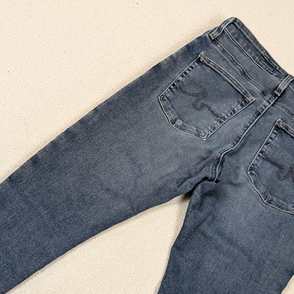 AG Adriano Goldschmied Farrah Skinny Ankle High Rise Medium Wash 26R Raw Hem - Picture 10 of 16